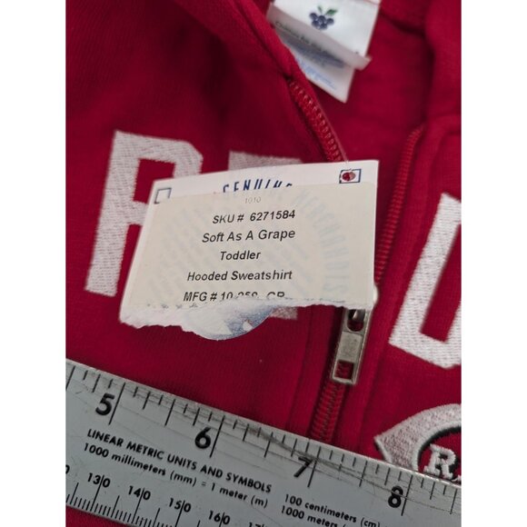 Soft as a Grape Boston Red Sox Zippered Sweatshirt Size 2T MLB-NWT - Picture 8 of 9